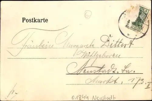 Ak Neustadt in Sachsen, Hohwaldschenke