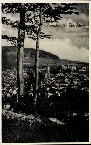 Ak Annaberg Buchholz im Erzgebirge, Panorama