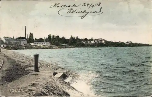 Ak Holbæk Holbaek Dänmark, Udsigt fra Havnen