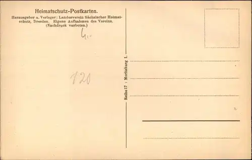 Ak Moritzburg in Sachsen, Speisesaal