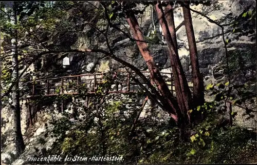 Ak Hartenstein im Erzgebirge Sachsen, Prinzenhöhle