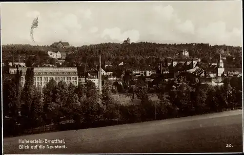 Ak Hohenstein Ernstthal in Sachsen, Blick auf die Neustadt