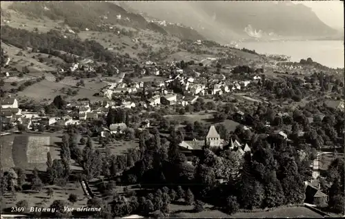 Ak Blonay Kanton Waadt, Blick auf den Ort, Fliegeraufnahme