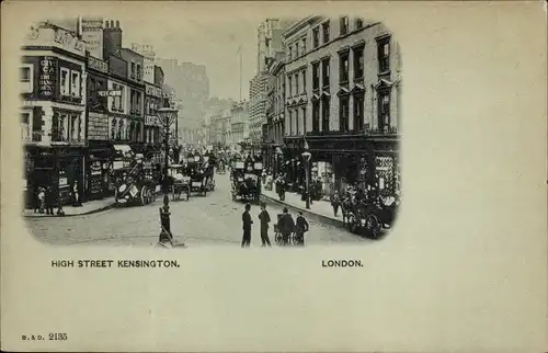 Ak Kensington London England, High Street