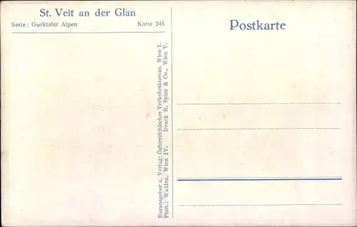 Ak Sankt Veit an der Glan Kärnten, Platz mit Brunnen