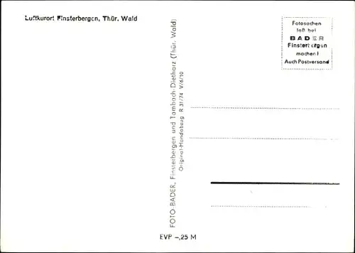 Ak Finsterbergen Friedrichroda im Thüringer Wald, Cafe Leinagrund, Außen- und Innenansichten