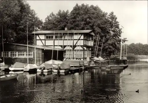 Ak Wusterhausen an der Dosse, Partie am Clubhaus der Segler