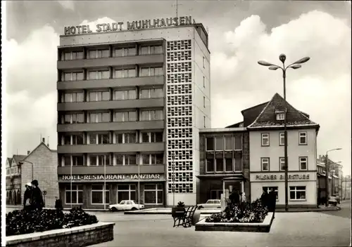Ak Mühlhausen in Thüringen, Hotel Stadt Mühlhausen, Außenansicht