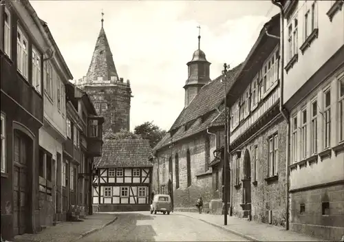 Ak Mühlhausen Thüringen, Blick in die Holzstraße, Auto