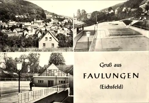 Ak Faulungen Südeichsfeld Thüringen, Panorama, Teilortsansichten