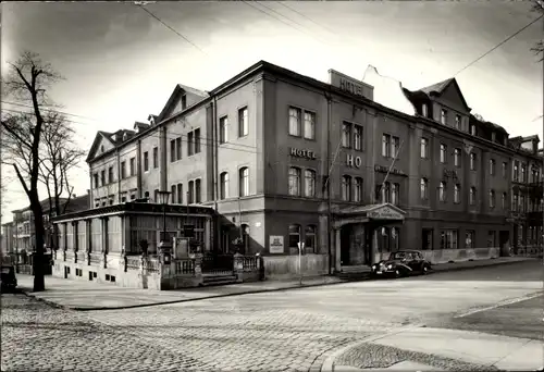 Ak Weimar in Thüringen, HO-Hotel International, Am Hauptbahnhof, Außenansicht