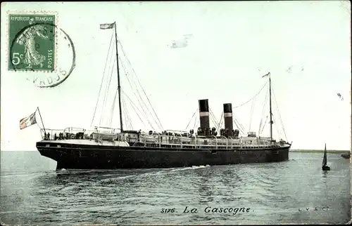 Ak Französisches Kriegsschiff, La Gascogne