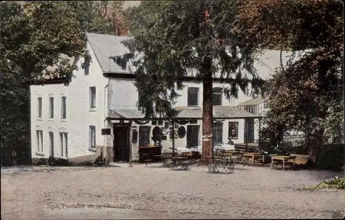 Ak Spa Wallonie Lüttich, Brunnen von Géronstère