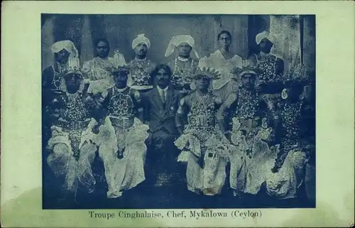 Ak Ceylan Sri Lanka, singhalesische Truppe, Chef, Mykalowa