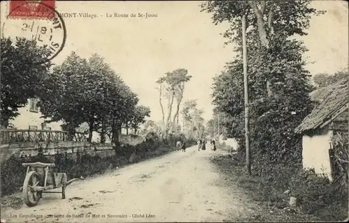 Ak Herlimont Pas de Calais, La Route de St. Josse