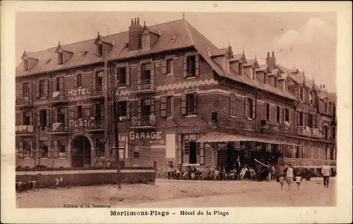 Ak Merlimont Plage Pas-de-Calais, Hotel de la Plage