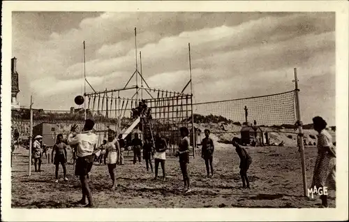 Ak Merlimont Plage von Pas-de-Calais, Jeux sur la Plage