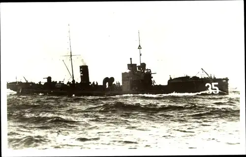 Foto Ak Deutsches Kriegsschiff, G 135, 35, Torpedoboot