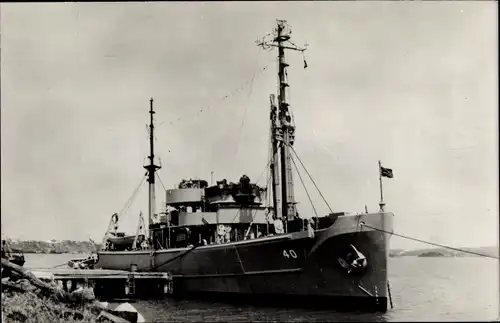 Foto Ak US Amerikanisches Kriegsschiff, USS Hoist, ARS 40