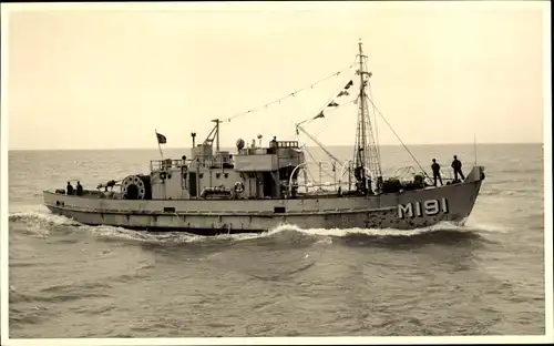 Foto Ak Britisches Kriegsschiff, HMS, M 191, Royal Navy