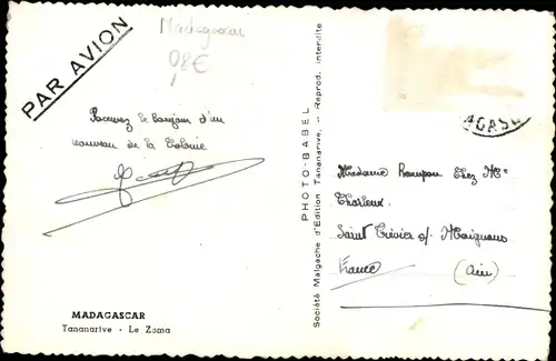 Ak Antananarivo Tananarive Madagaskar, Le Zoma
