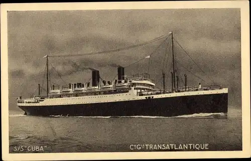 Ak Paquebot SS Kuba, CGT French Line