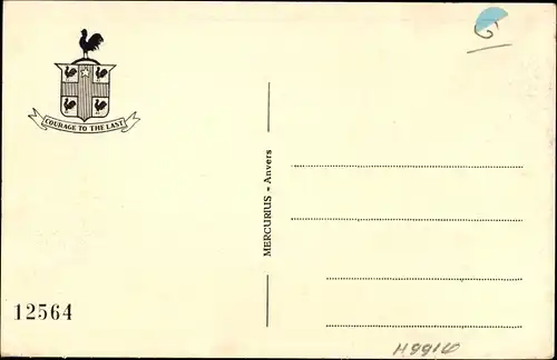 Künstler Ak Fährschiff Prinz Baudouin, 1946, Mut zum Letzten