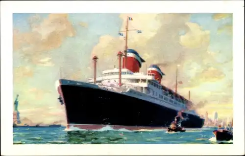Ak Dampfschiff SS America, USL