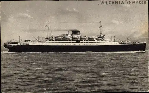 Ak Italia Societa di Navigazione, Dampfer Vulcania