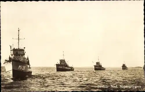 Ak Niederländische Kriegsschiffe, Minensuchboote, MV 39