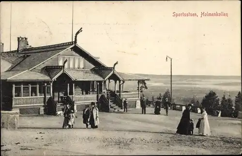 Ak Oslo Norwegen, Holmenkollen, Sportsstuen