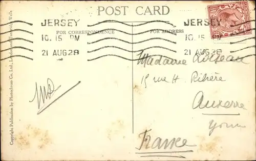 Ak St. Aubins Jersey Kanalinseln, Hafen