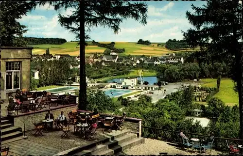 Ak Valkenburg (Lb.) Limburg Niederlande, Panorama vanaf het Rotspark met Gezicht op Bad