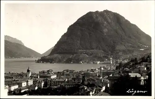 Ak Lugano Kanton Tessin Schweiz, Panorama