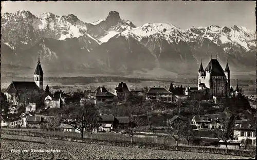 Ak Thun Kanton Bern Schweiz, Stockhornkette