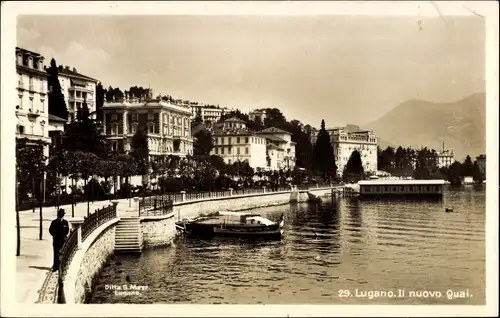 Ak Lugano Kanton Tessin Schweiz, Il nuovo Quai