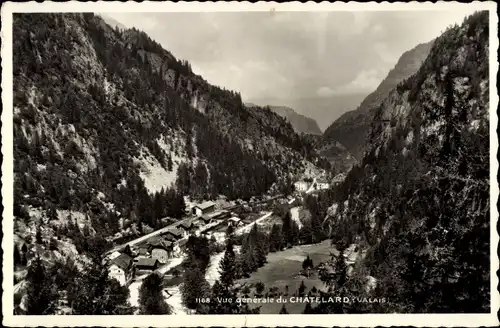 Ak Le Châtelard Kanton Wallis Schweiz, Vue generale