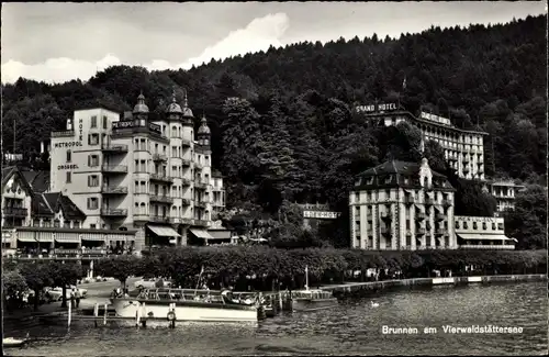 Ak Brunnen Kt Schwyz, Vierwaldstättersee
