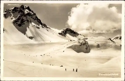 Ak Davos Kanton Graubünden, Parsennabfahrt, Weissfluhjoch, Prätigau