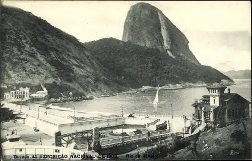 Ak Rio de Janeiro Brasilien, Exposicao Nacional de 1908, Terraco