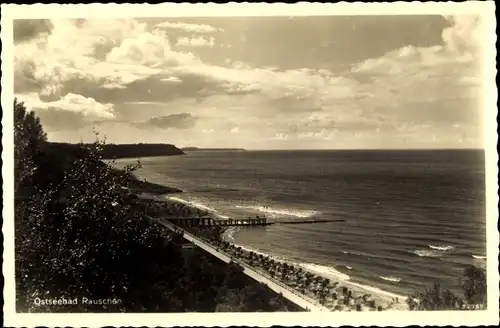 Ak Swetlogorsk Ostseebad Rauschen Ostpreußen, Strandpanorama