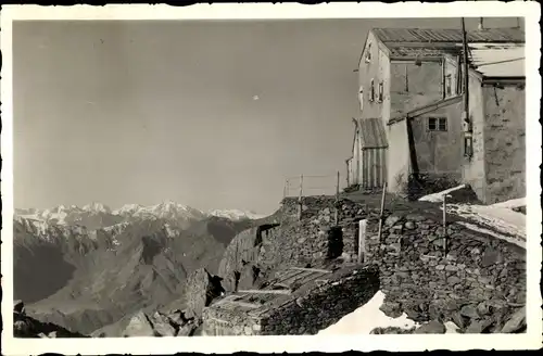 Ak Südtirol, Similaun-Hütte mit Ortlergruppe