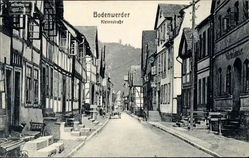 Ak Bodenwerder an der Weser, Kleinestraße, Geschäfte