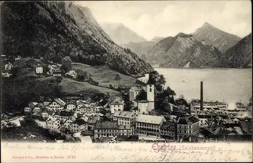 Ak Ebensee in Oberösterreich, Panorama