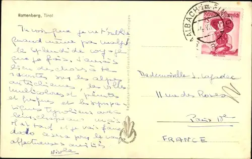 Ak Rattenberg in Tirol, Straßenpartie, Cafe Eingang, Brückengänge