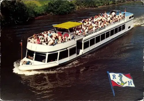 Ak FGS Wappen von Limburg, Lahn-Fahrgastschiff