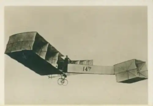 Sammelbild Helden der Luft, Serie G Bild 10, Der Brasilianer Santos Dumont gilt als 1. Motorflieger