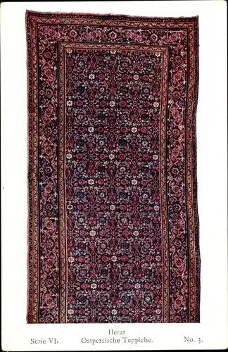 Ak Meisterstücke orientalischer Knüpfkunst VI 3, Ostpersische Teppiche, Herat