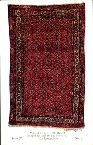 Ak Meisterstücke orientalischer Knüpfkunst IV 3, Kurdenteppiche, Mossul
