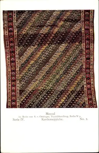 Ak Meisterstücke orientalischer Knüpfkunst IV 2, Kurdenteppiche, Mossul
